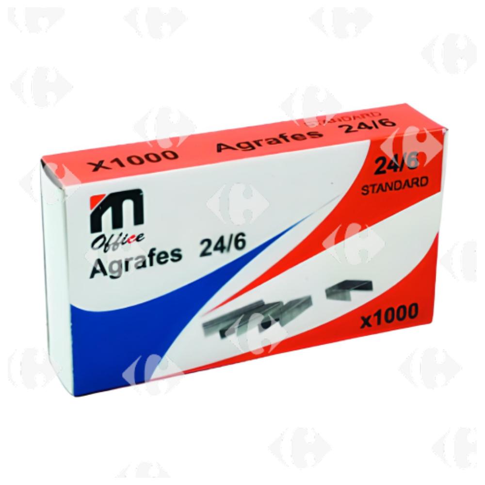 Boîte Agrafe 24/6 Standard M Office 1000 unités
