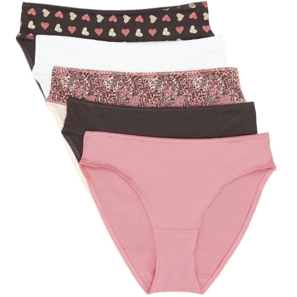 Lot 5 Slips Femme Fantaisie Paula Multicolore