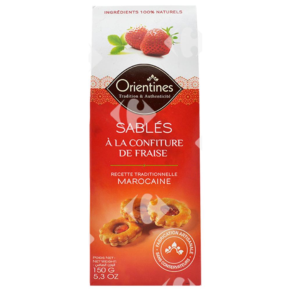 Croquants Sablés à la Confiture de Fraise Orientines 150g