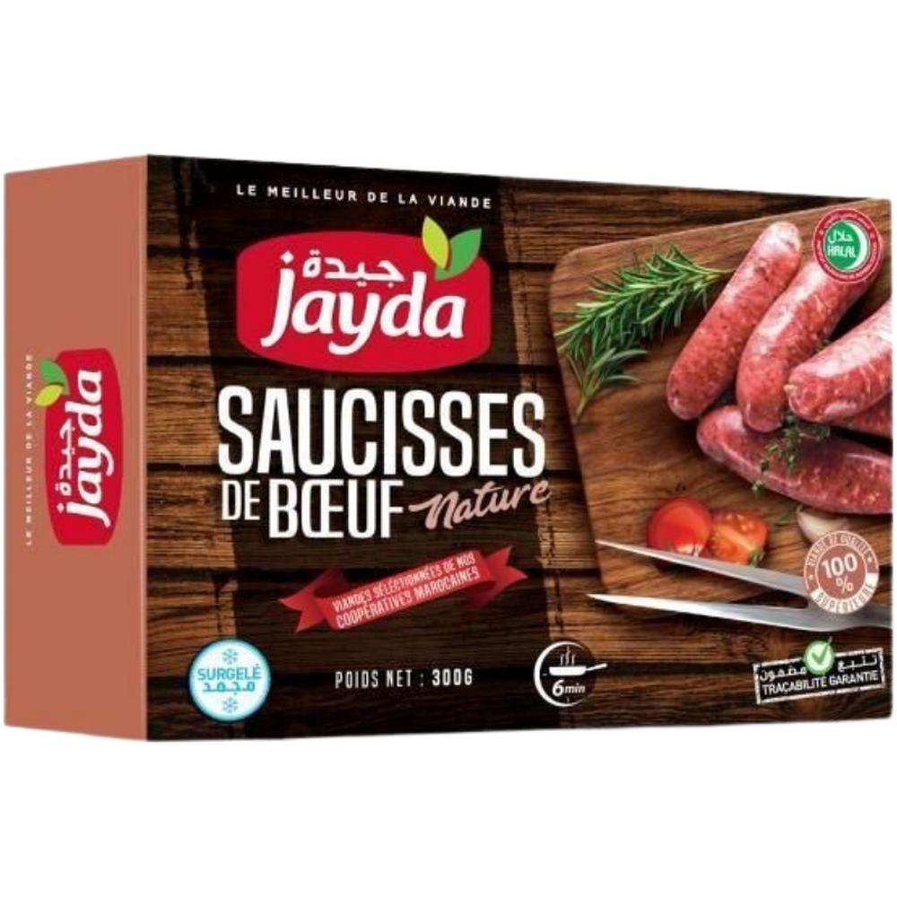Saucisses de Bœuf Nature Jayda 300g.