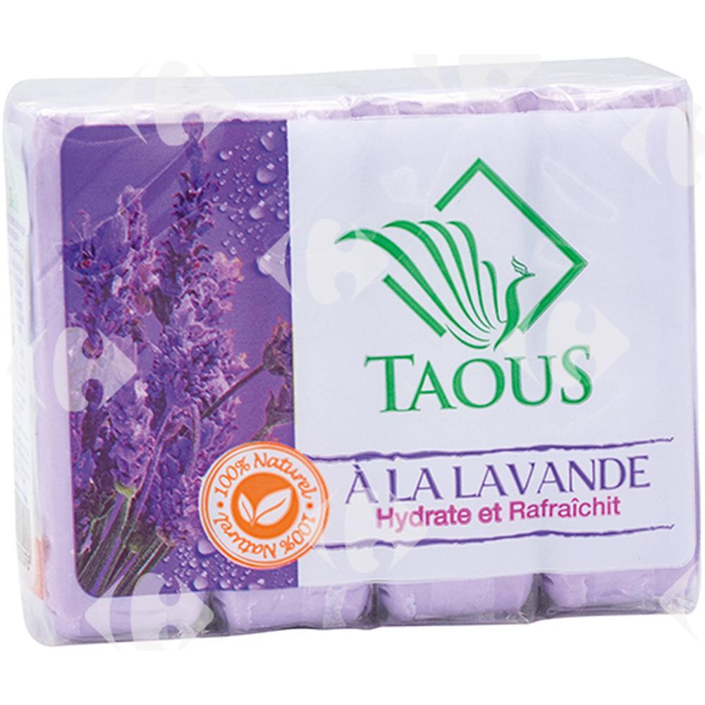 [23369] Savon Dur Lavande Taous 4x125g