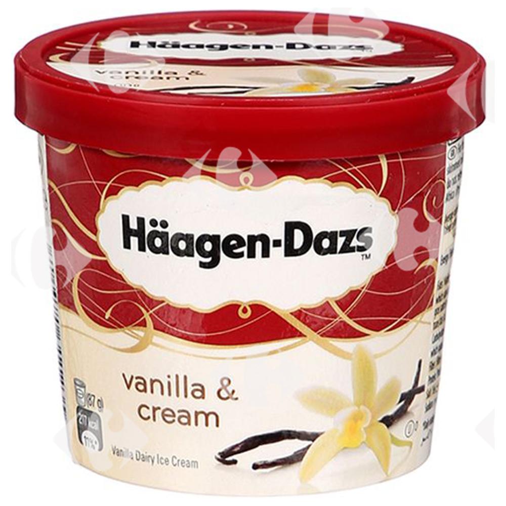 Pot Glace Vanilla and Cream Haagen Dazs 100ml.