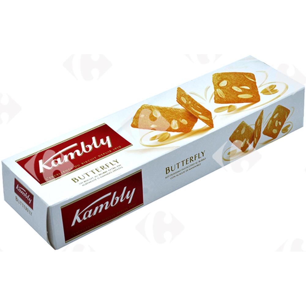 Biscuits Beurre et Amandes Butterfly Kambly 100g.