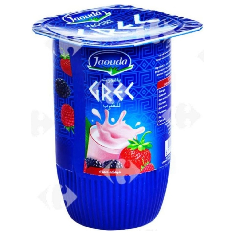 [638577] Yaourt à Boire Fruits Rouges Grec Jaouda 165g.
