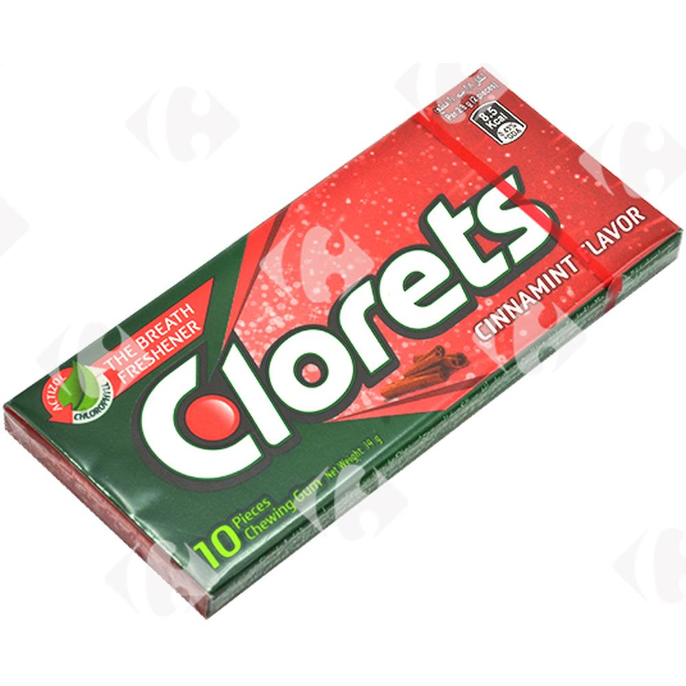 [632148] Chewing-Gum Canelle Clorets 10 unités.