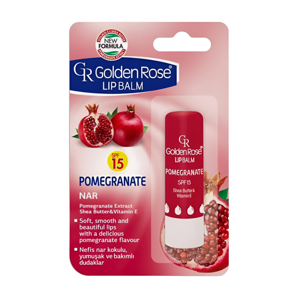[713588] Baume à Lèvres Grenade SPF 15 Golden Rose 1 unité.
