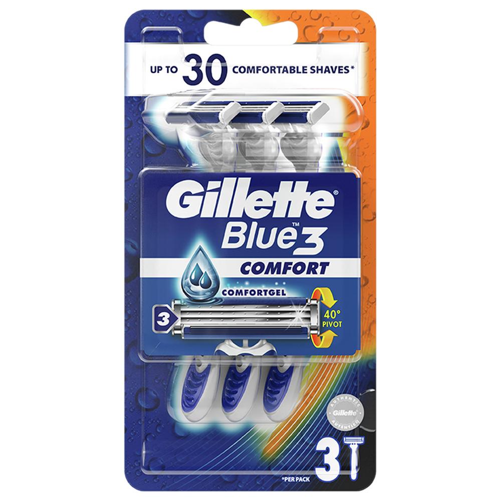 Rasoir Jetable Blue 3 Gillette 3 Unités.
