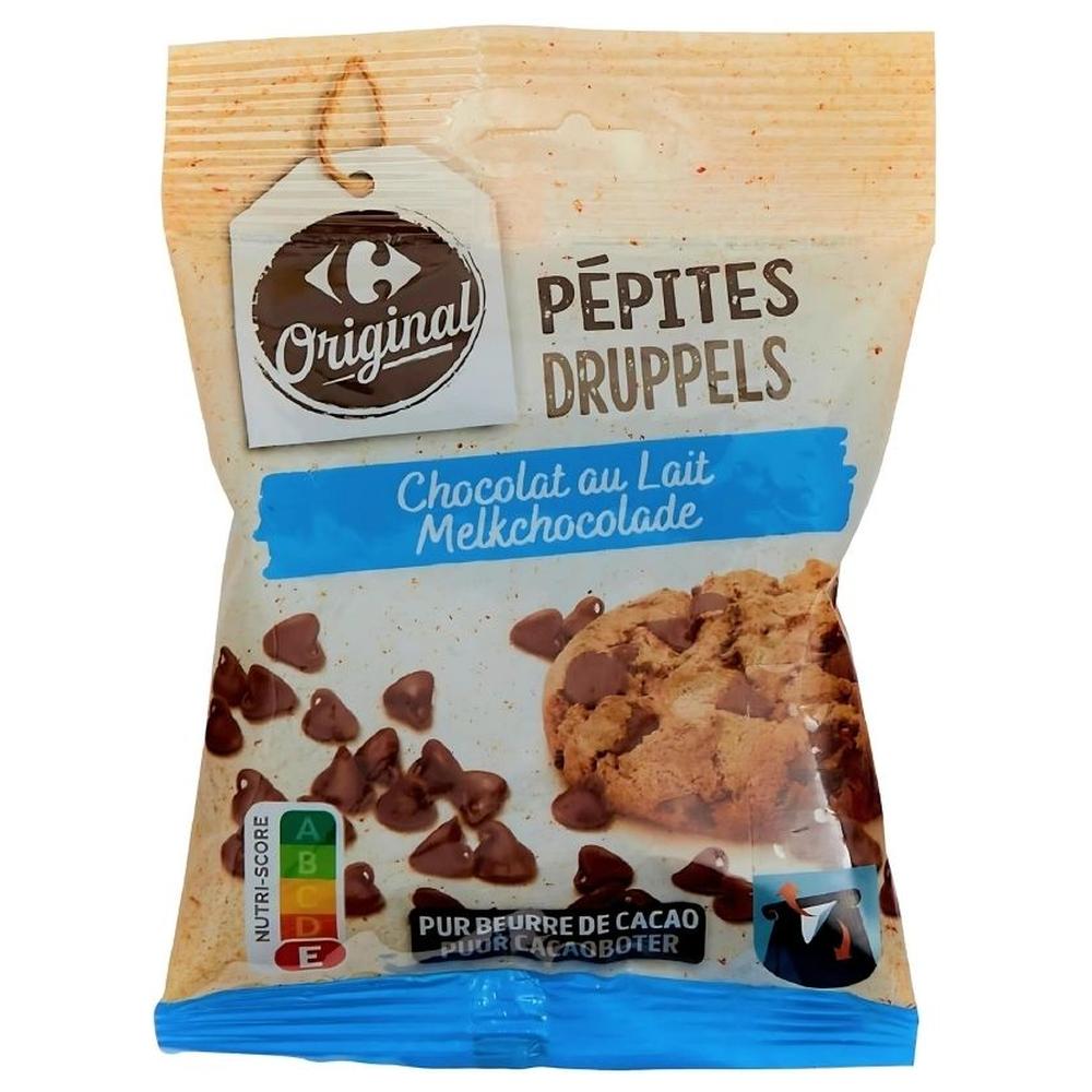 Pépites Chocolat au Lait Carrefour Original 100g