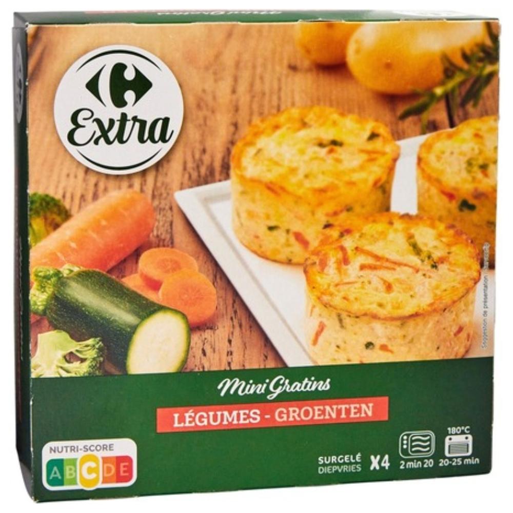 [596854] Mini Gratins de Légumes Carrefour 4 unités 480g.