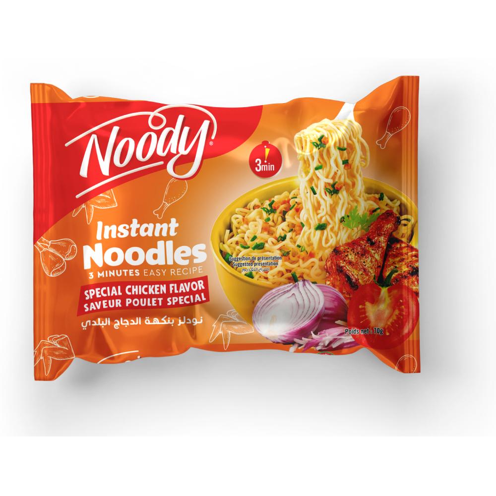 [694467] Lot nouilles saveur poulet spécial Noody 5x70g.