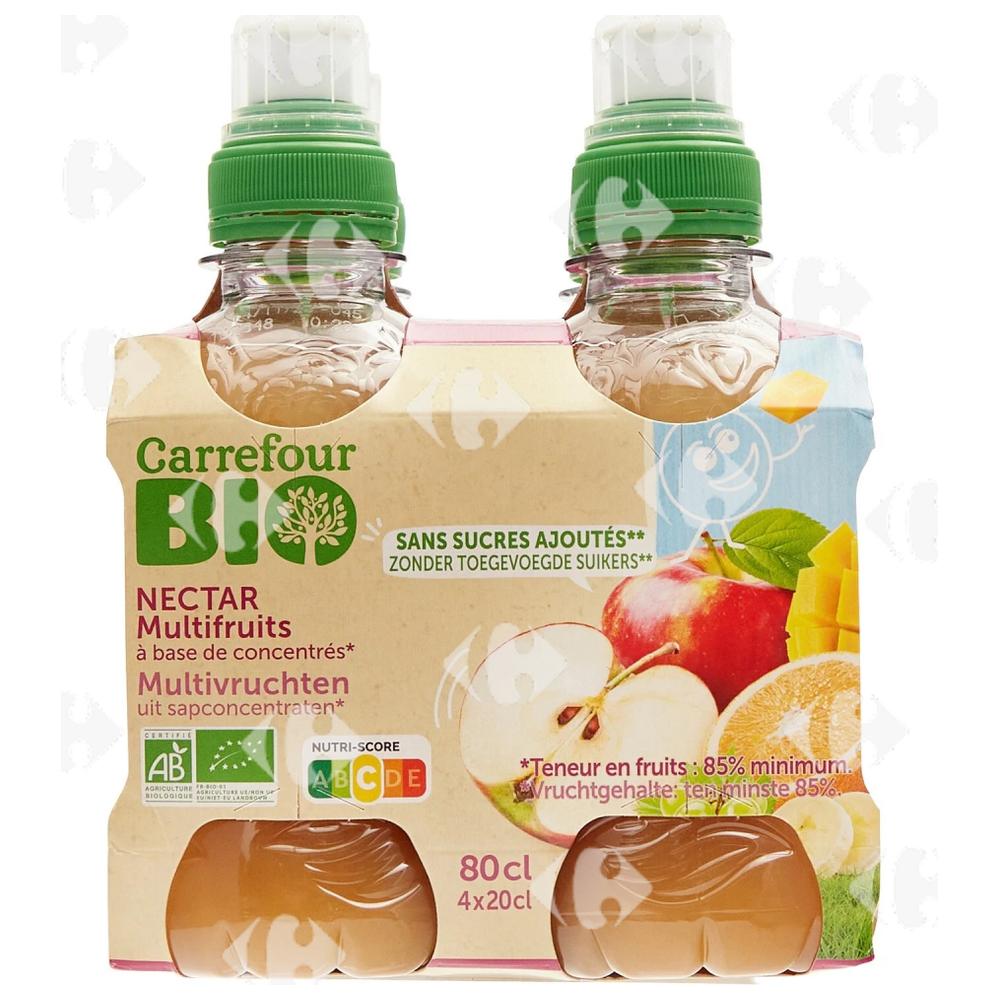 Pack Nectar Bio Multifruits Carrefour Bio 4x20cl