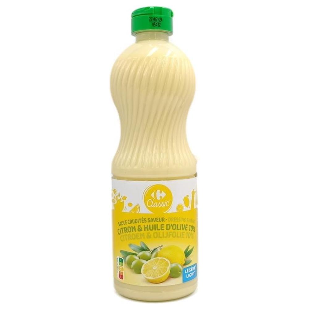 Sauce Crudités Légère Citron Carrefour 500ml.