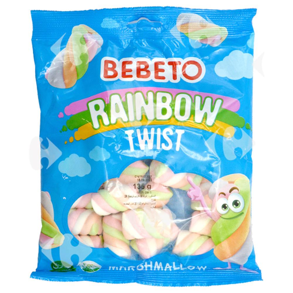 Marshmallow Rainbow Twist Bebeto 135g