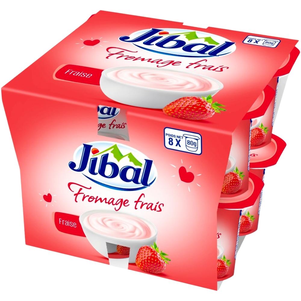 [719845] Pack Fromage Frais Fraise Jibal 8x80g