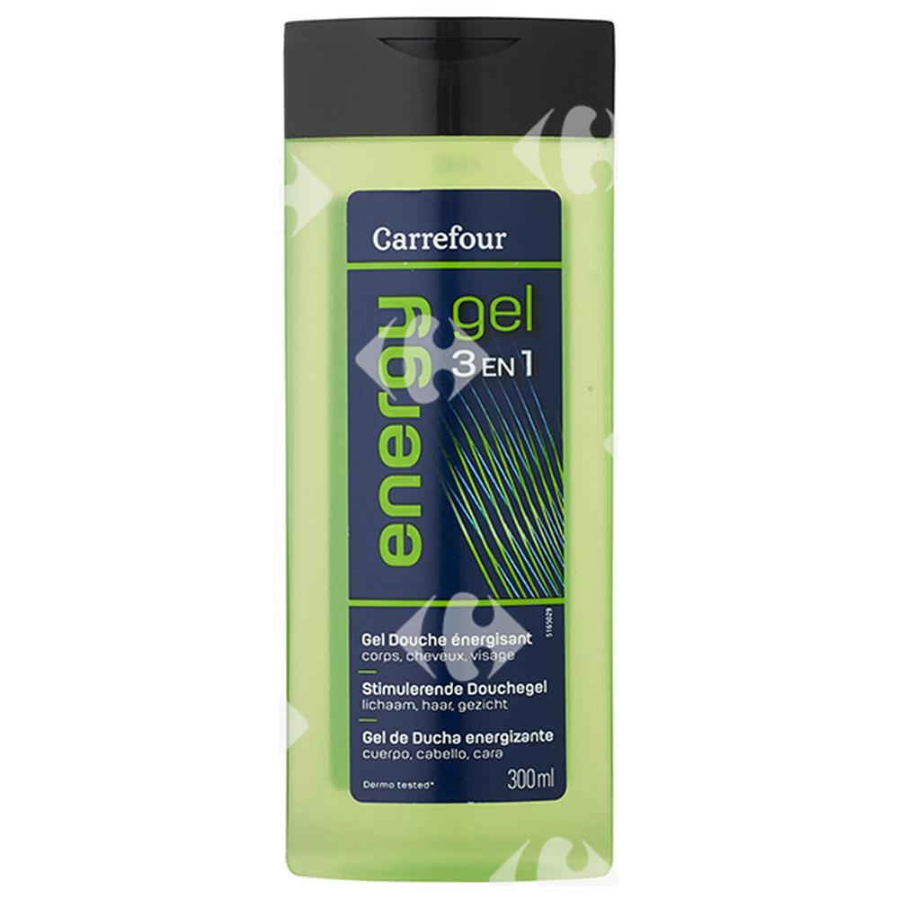 Gel Douche Énergie Homme Carrefour 300ml