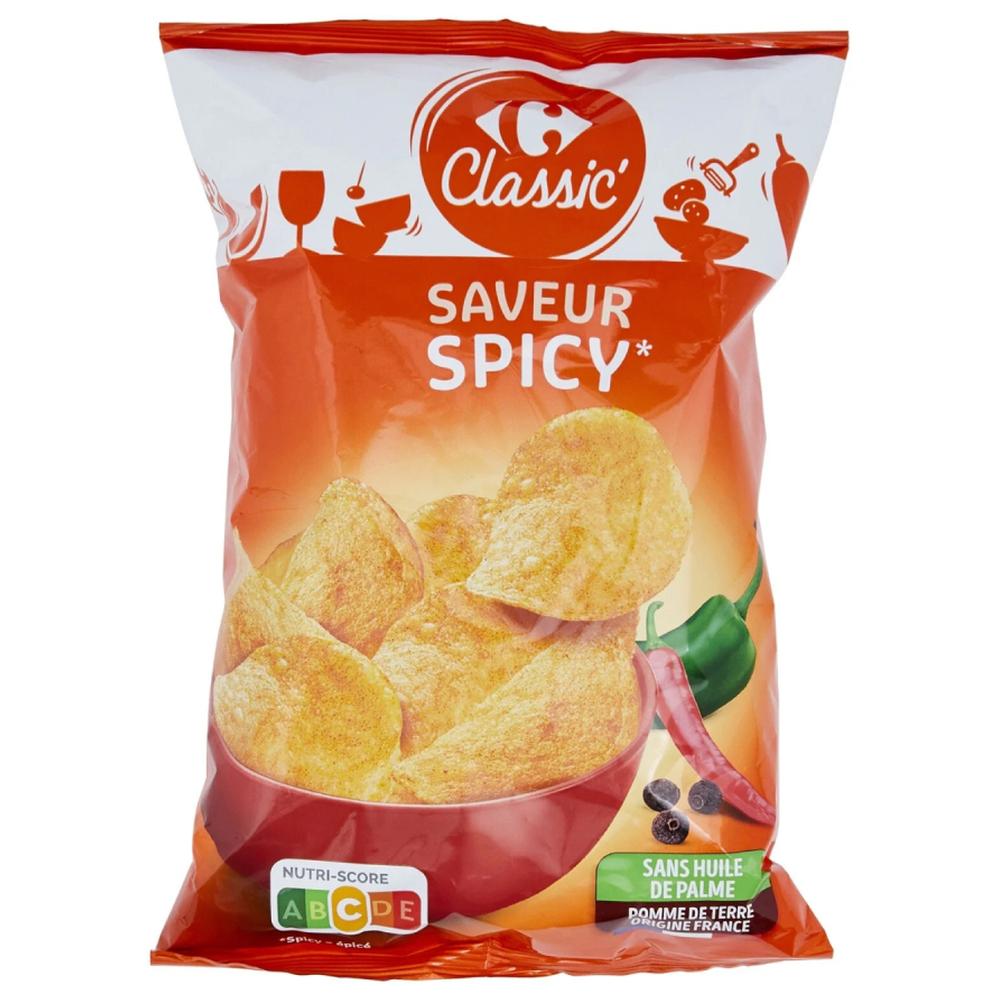 Chips Saveur Spicy Carrefour Classic 135g