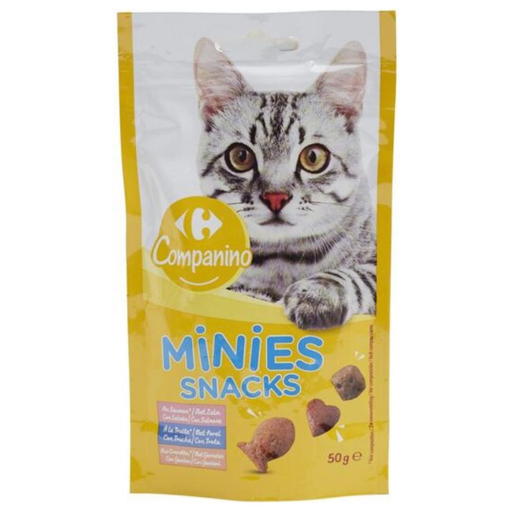 [530855] Snacks pour chat aux poissons Carrefour Companino 50g