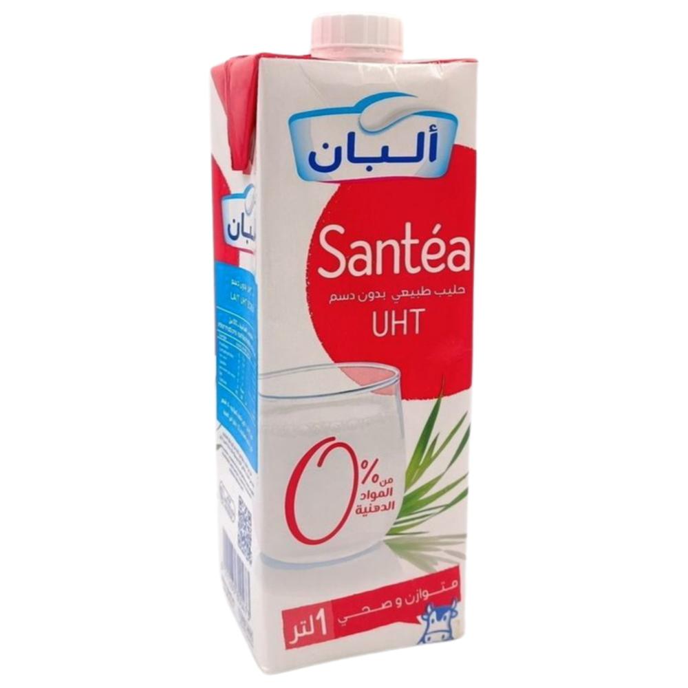 Lait UHT Santea 0% Albane 1L.