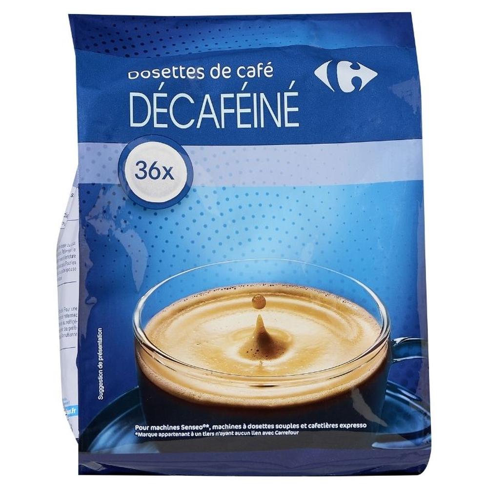 Café En Dosettes Décaféiné Carrefour Sensation 36 dosettes