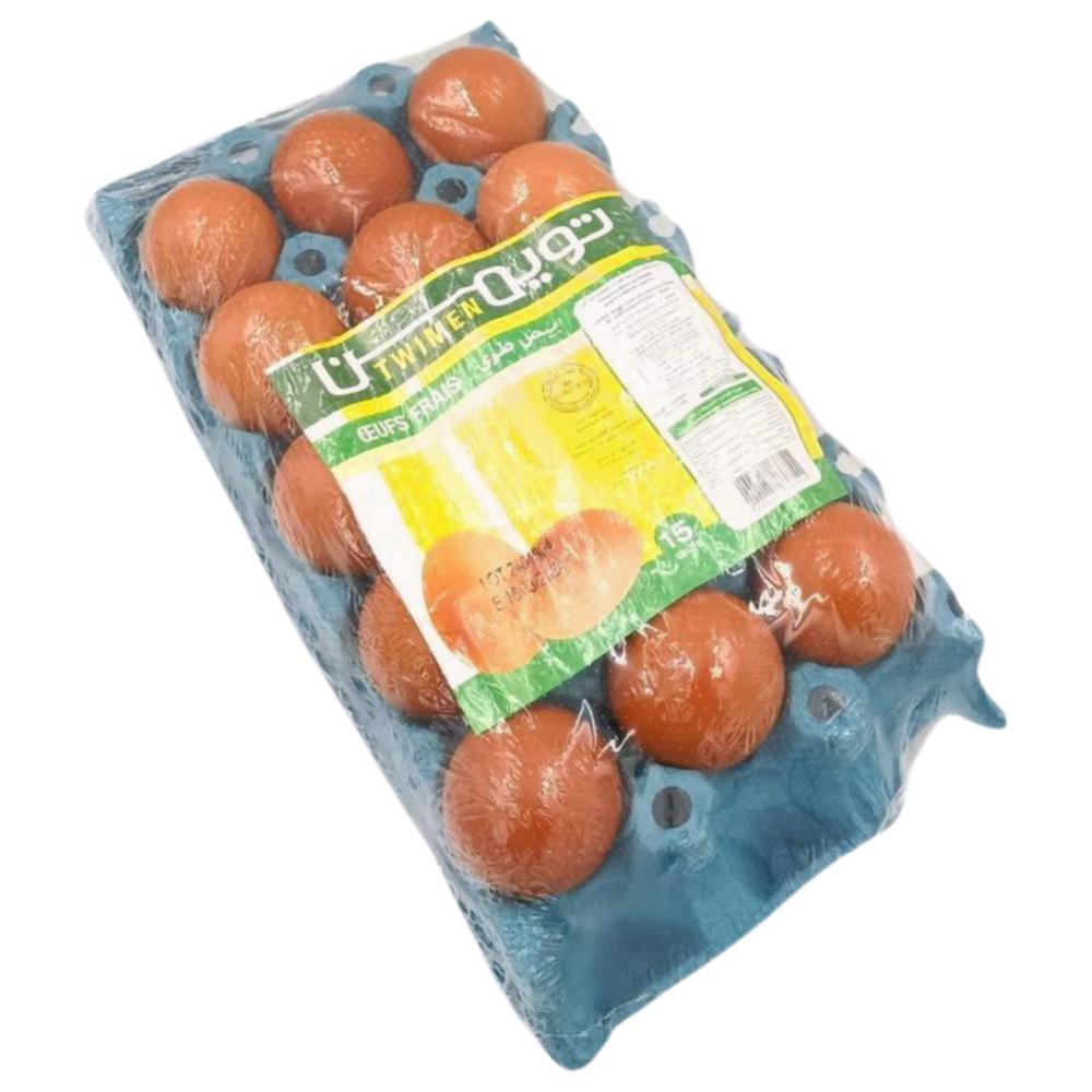 [530171] Oeufs Twimen Plateau 15 unités.