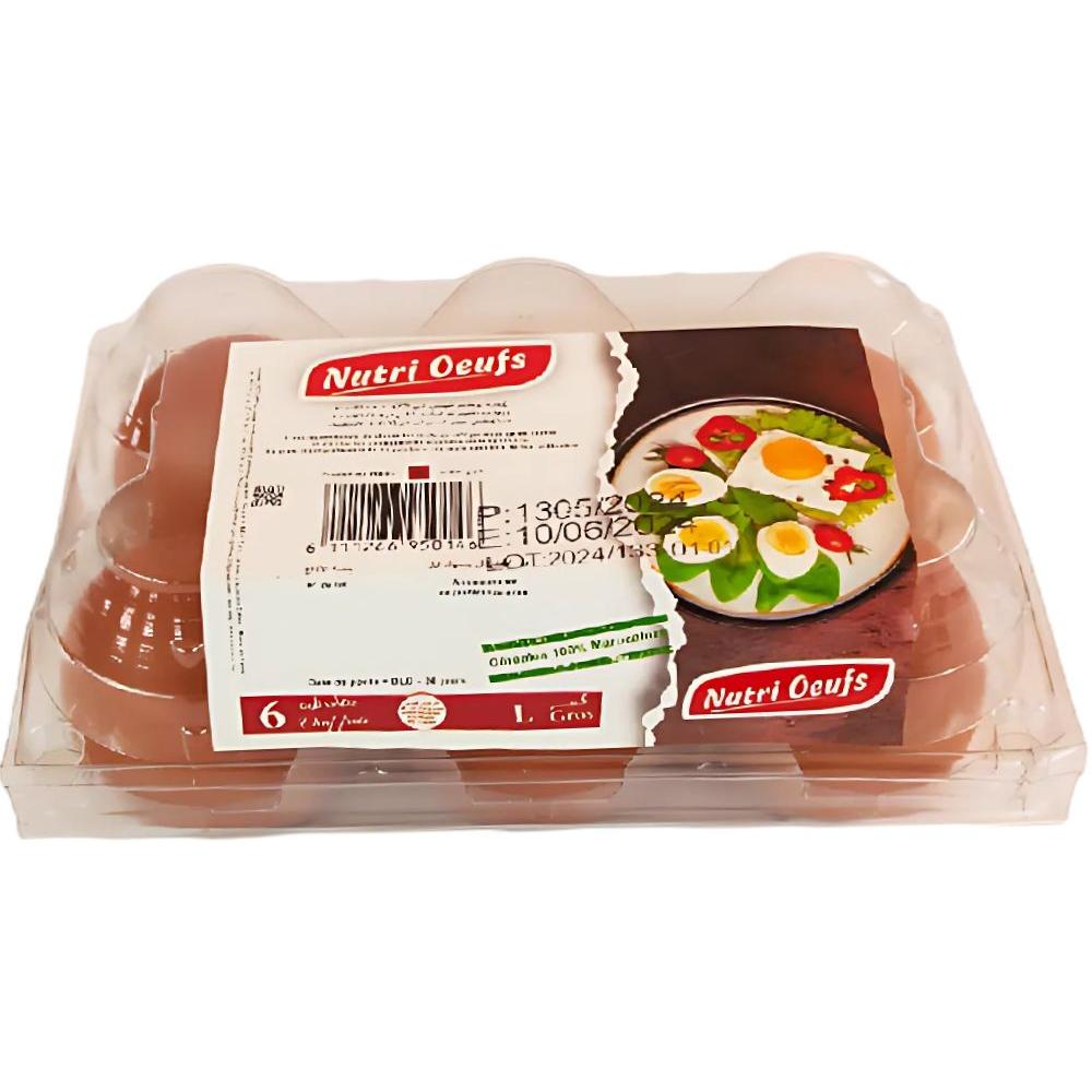 Oeufs Gros Calibre Ovocorp Boite de 6 unités