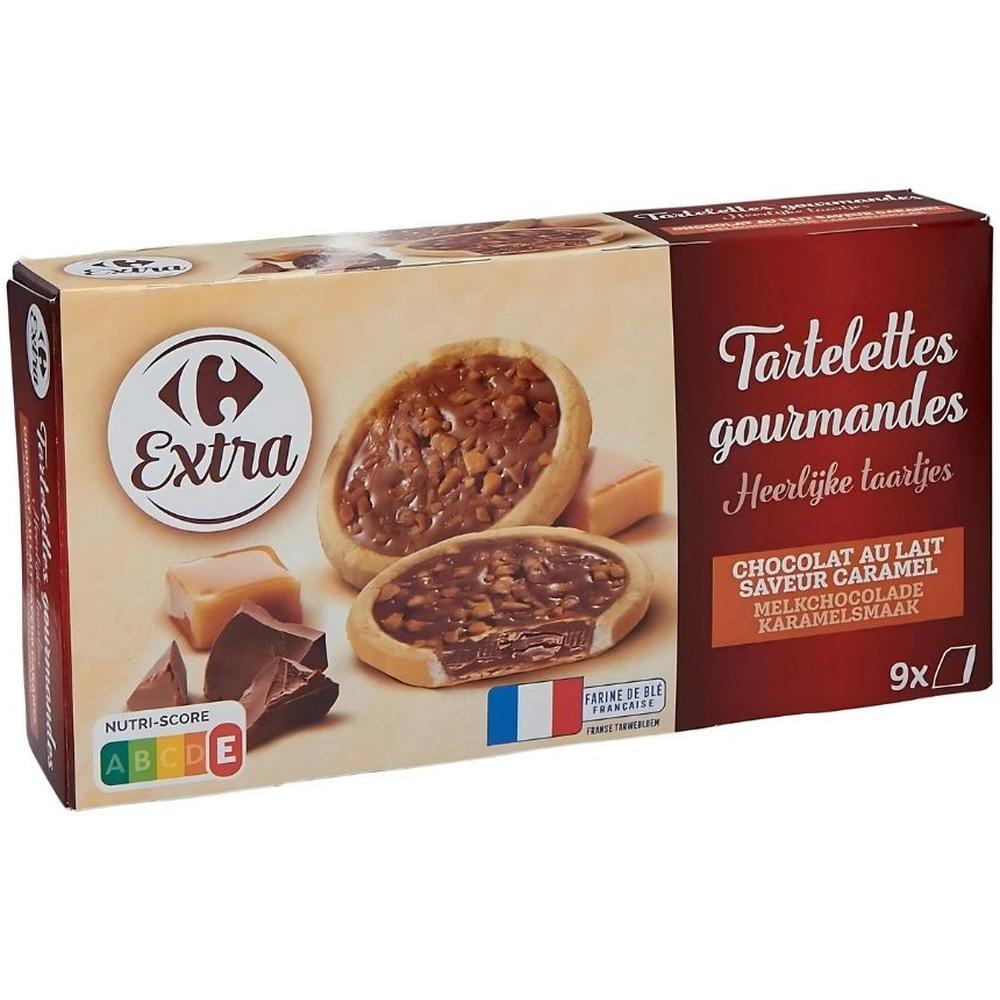 [708178] Tartelettes Chocolat Caramel Beurre Salé Carrefour Extra 125g