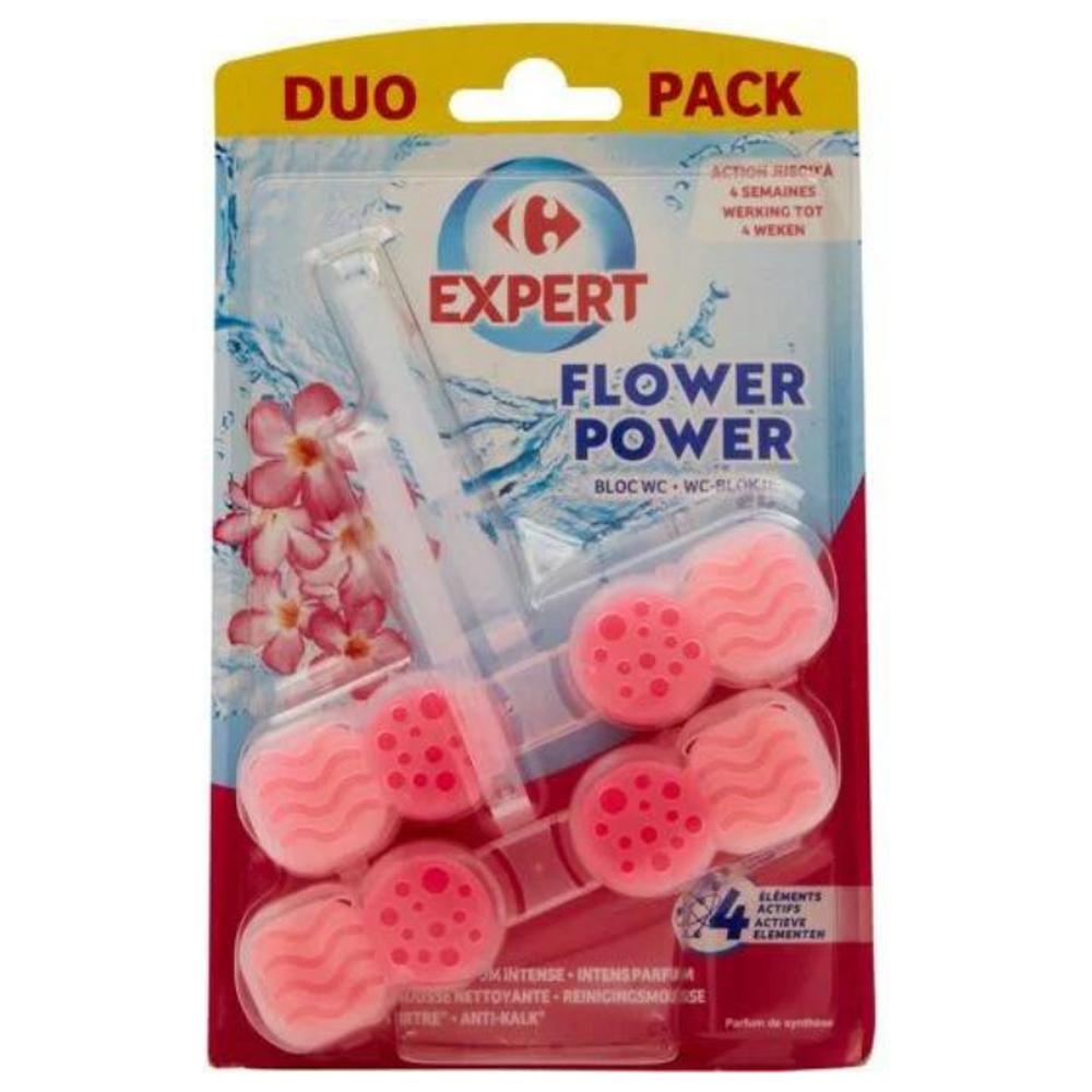 Blocs WC Flower Power Carrefour Expert 2 unités