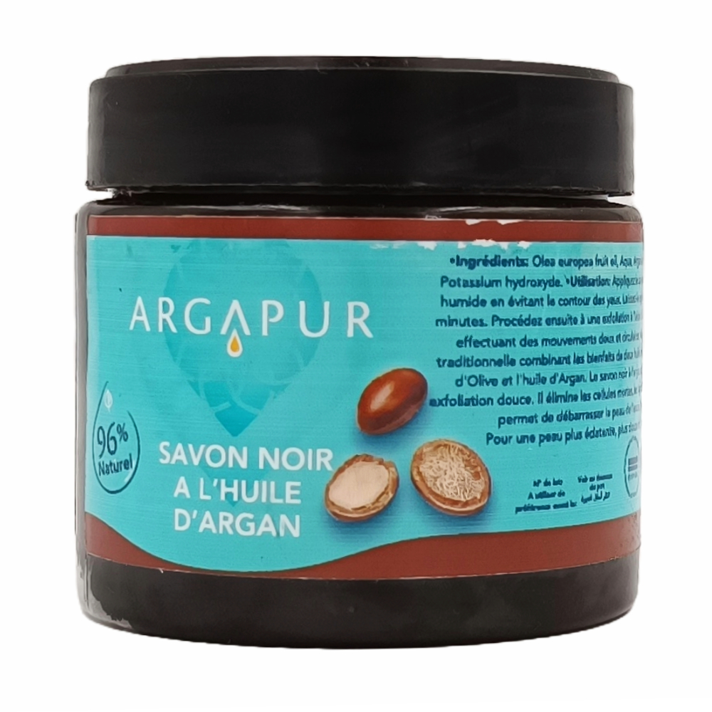 [529817] Savon Noir Parfumé à l'Huile d'Argan Argapur 200g