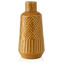 Vase en porcelaine Orne Jaune Kasa 12cm