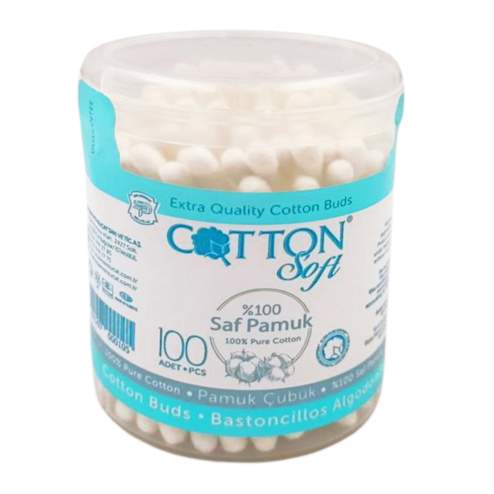 [697177] Cotton Soft Cotton Tige 100 unités.