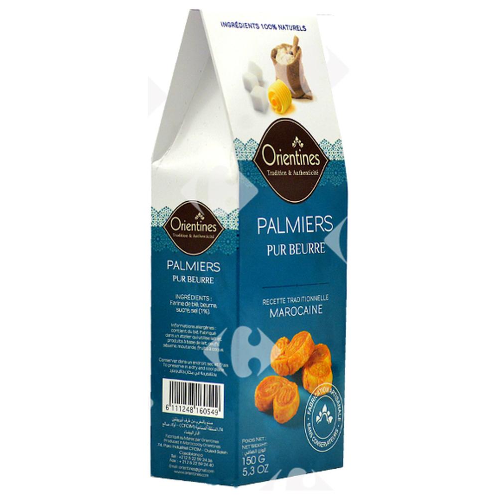 [386927] Croquants Palmiers Pur Beurre Orientines 150g