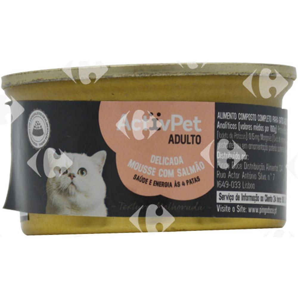 [643948] Mousse pour Chat Gourmet Saumon Activpet 85g