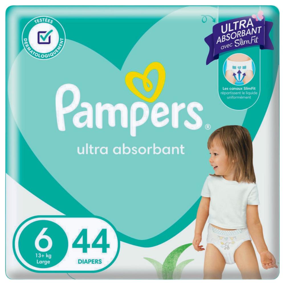 [623622] Couches Bébé Baby-dry Taille 6 (13kg+) Pampers 44 unités