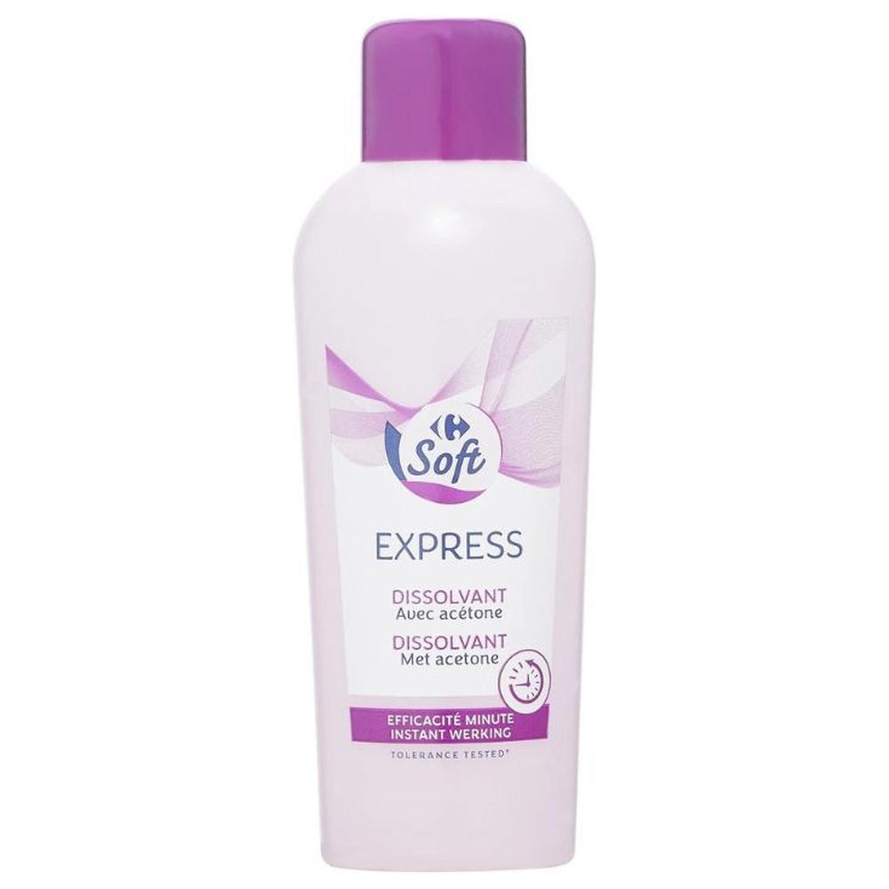 Dissolvant Express Carrefour Soft 200ml