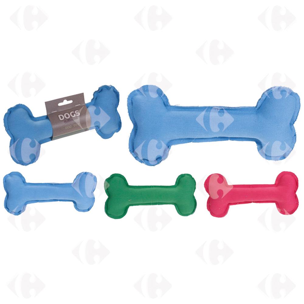 Jouet pour Chiens en Forme d'Os Moyen Format (couleur aléatoire)