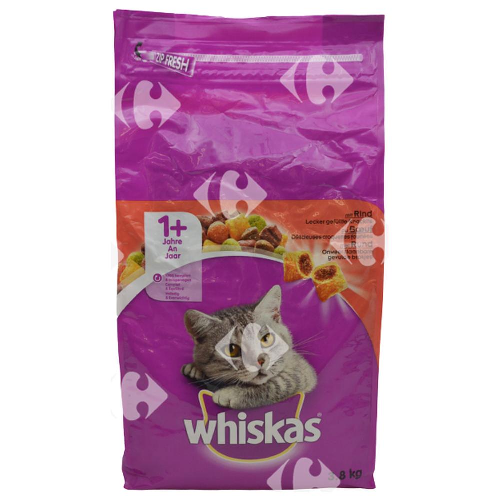 [560661] Croquettes au Bœuf pour Chats Adultes Whiskas 3,8kg