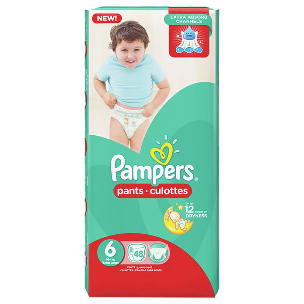 Couches-Culottes Baby-Dry Taille 6 (16+kg) Pampers 48 unités