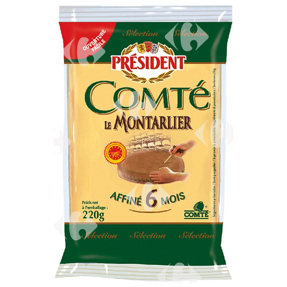 Comté le Montarlier en Portion Président 220g