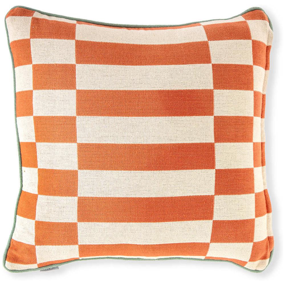 [710593] Coussin Carrés Rouges 45x45cm