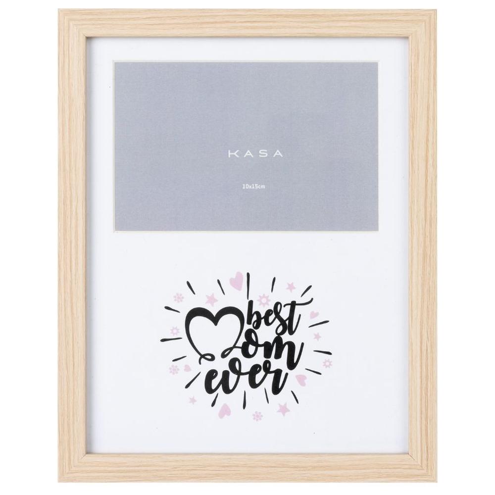 [716617] Cadre Rectangulaire "Meilleure Maman à Jamais" Kasa 20x15cm