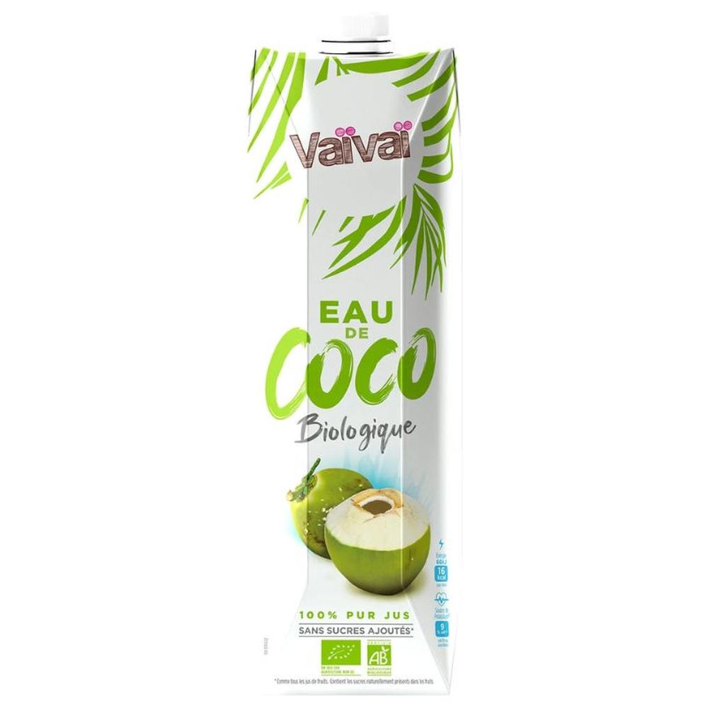 Eau de Coco Bio Sans Sucre Ajouté Vaï Vaï 1L