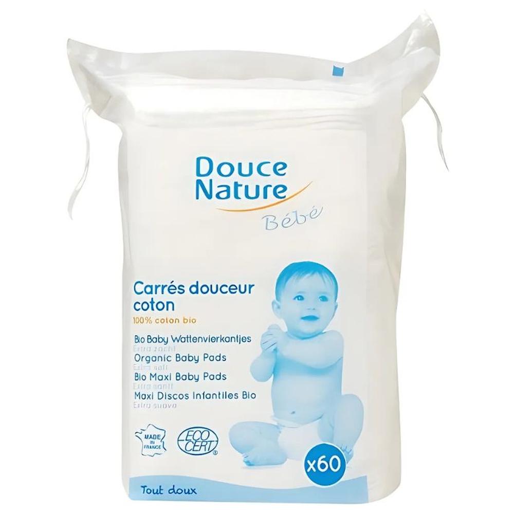 Carrés Coton Maxi Douce Nature 60 unités