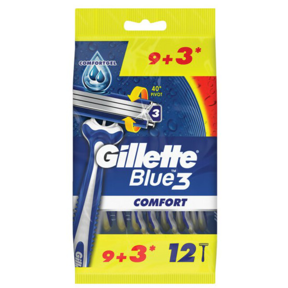 [571256] Rasoir Jetable Blue 3 Gillette 9+3 Gratuits